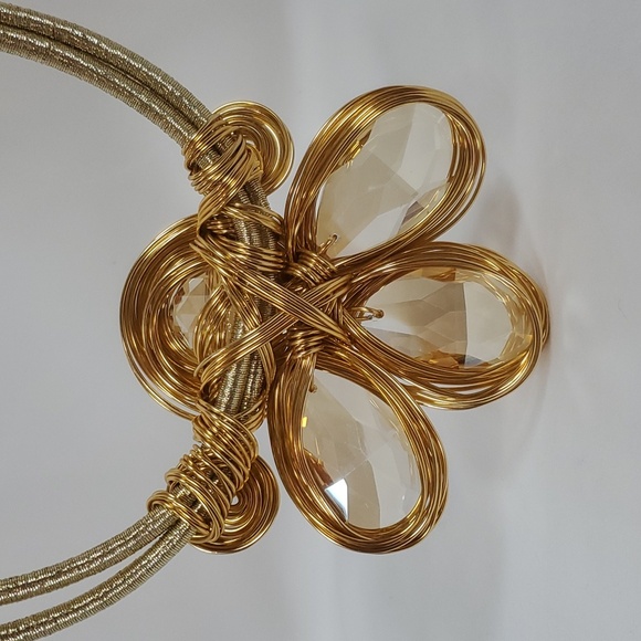 5 Layer Illusion Wire Color Shell & Chunky Statement Necklace & Earrings - Picture 10 of 16